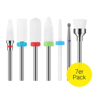 Keramik-Nagelfräser Set – 3-teilig, Für Gel-Entfernung & Politur | Passend Für Elektrische Feilen