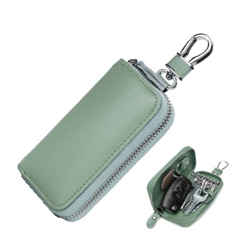 11x6cm) Echtleder Keyless Go Organizer Etui Grn