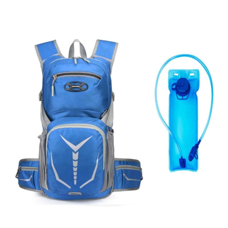 18L) Outdoor Sport Rucksack mit Wasserbeutel Blau