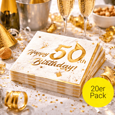 Deko zum 50. Geburtstag – Geburtstagsdeko & Tischdeko