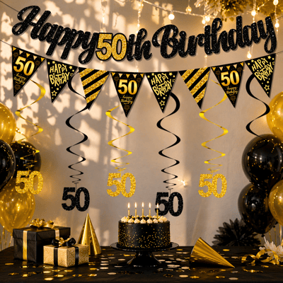 Deko zum 50. Geburtstag – Geburtstagsdeko & Tischdeko