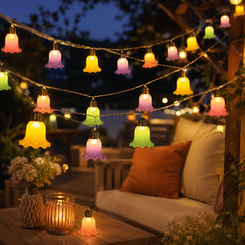 6m 40 LED's Deko-Lichterkette Outdoor-Beleuchtung