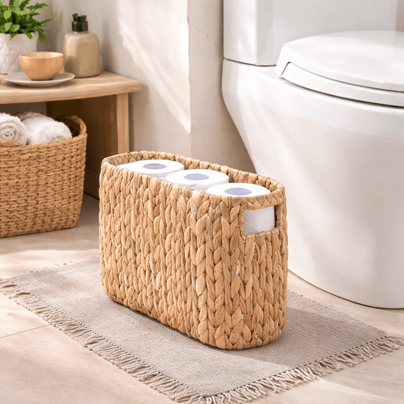 39x24cm) WC Papier Organizer Aufbewahrung Braun