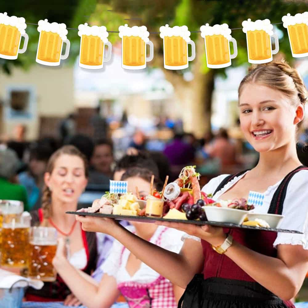 30 Stück Oktoberfest Girlanden - Bunte Spiraldreher Für Decke & Wand