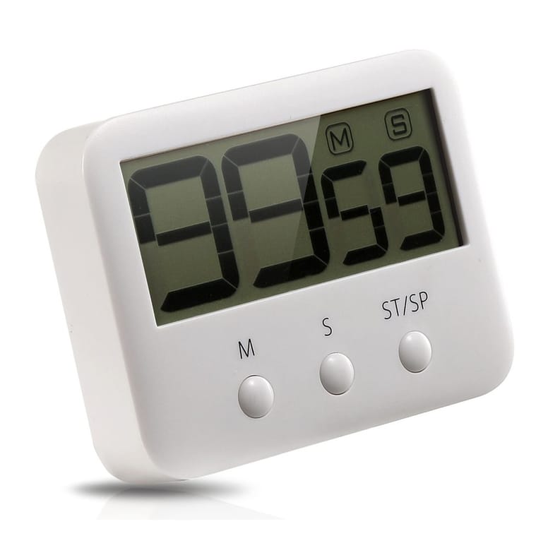 Digitaler Lcd Kuchen Timer Eieruhr Weiss