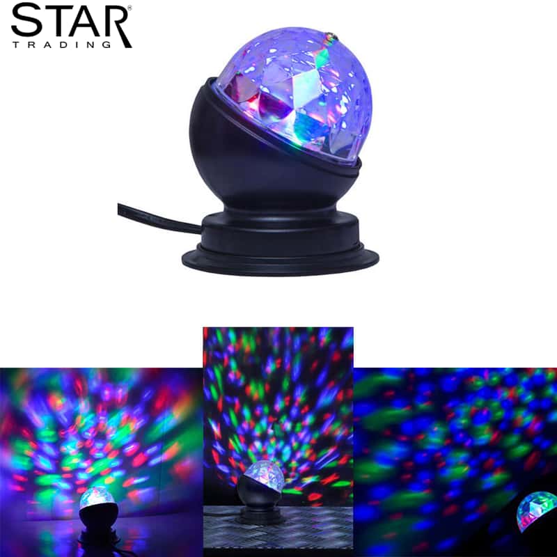StarTrading (3W) LED Discokugel Projektor Partylicht