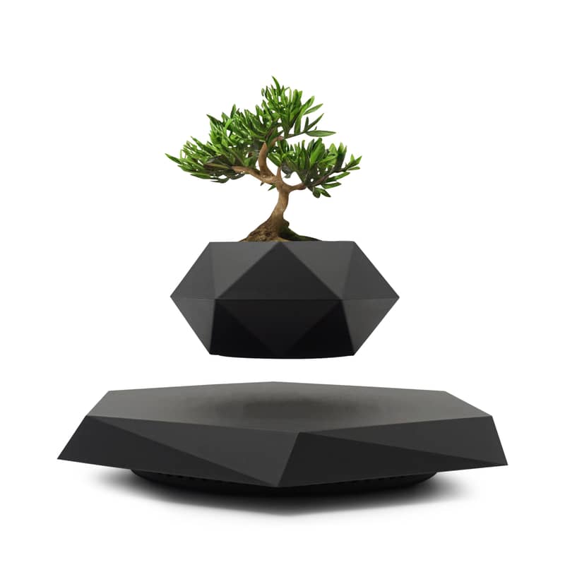 Schwebender Pflanzen Topf Deko Blumentopf Schwarz