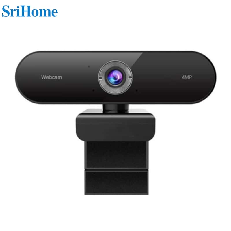 SriHome USB Webcam 4MP 1080p HD Full Kamera Schwarz