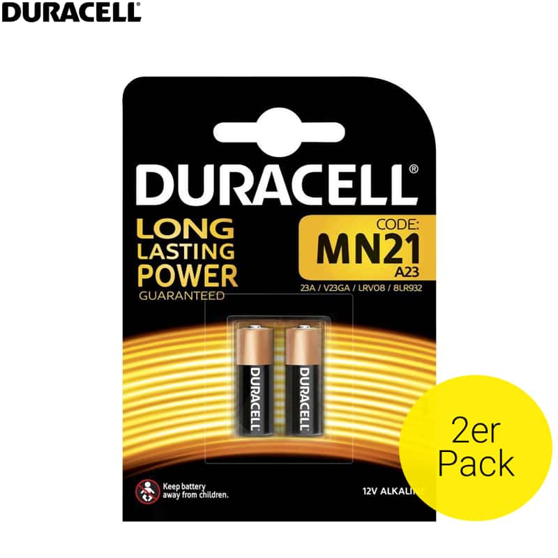 2er Pack Duracell 12 Volt Alkaline Batterie MN21