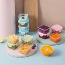 Fairytell Dosendeckel 4er-Set - Auslaufsichere Silikon-Verschlüsse Mit Strohhalm