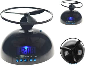 Despertador Volador UFO (OVNI) Con Propeller - Gadget Digital Divertido, Despega Al Sonar La Alarma