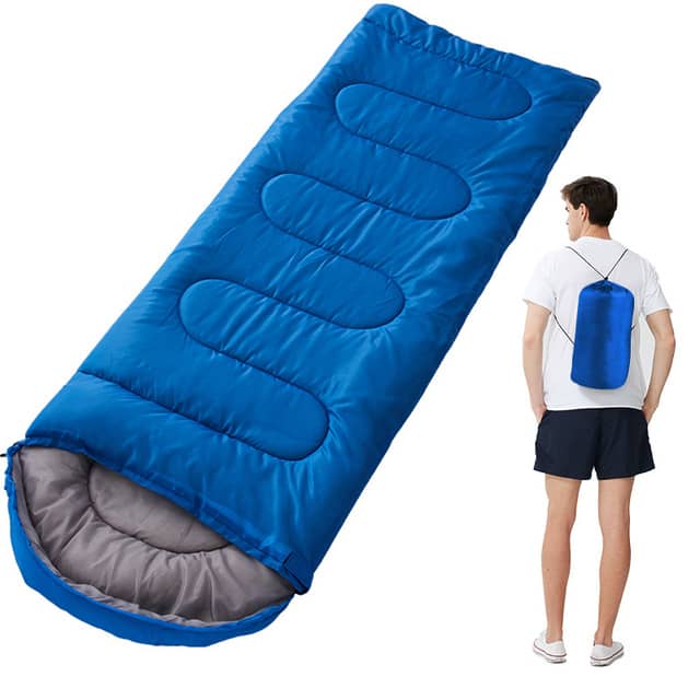 200x70cm) Camping Schlafsack Outdoor Decke Blau