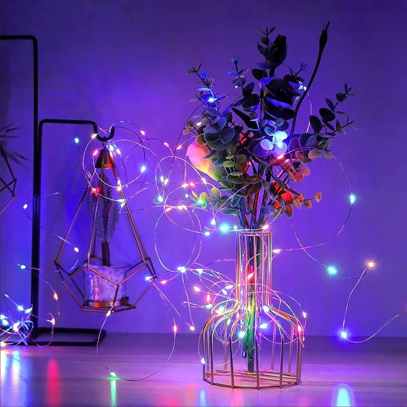 5m 50er-LED Deko Flaschenlicht Lichterkette Bunt