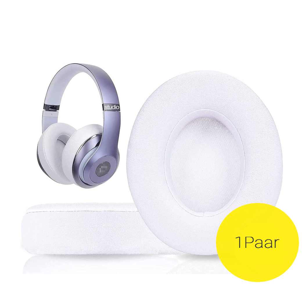 Beats Studio 3/2 Leder Ersatz Polster Kopfhörer Weiss