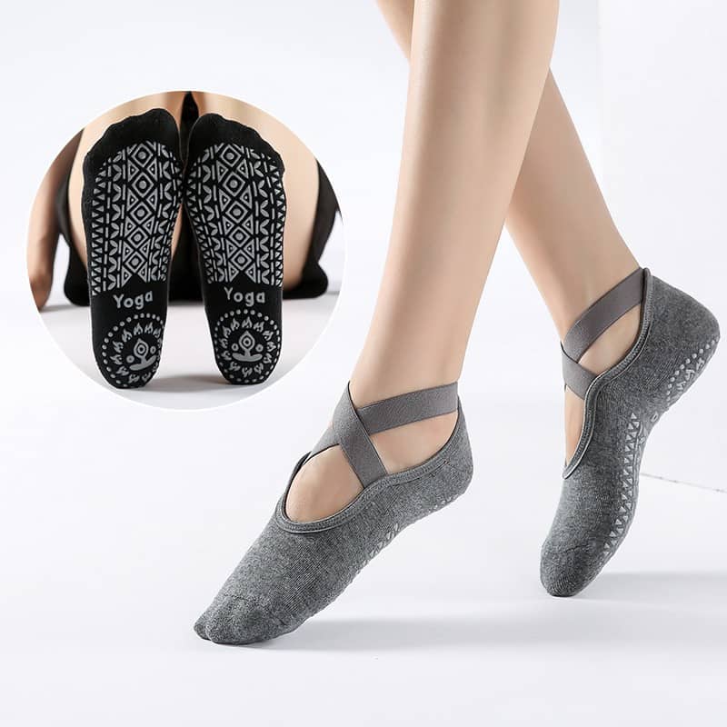 3 Paar Rutschfeste Yogastocken — Mit Silikon-Griffen, Größe 36–41, Für Pilates, Barre, Yoga & Zuhause