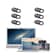 (6er Set) - Privatsphären Front Kamera Abdeckung Webcam Cover Schutz Sticker mit Slider - Augen