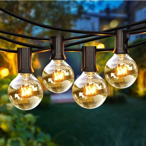 4 Lampes Solaires Extérieur - Suspension Jardin - IP65 - 8cm - Autonomie Longue