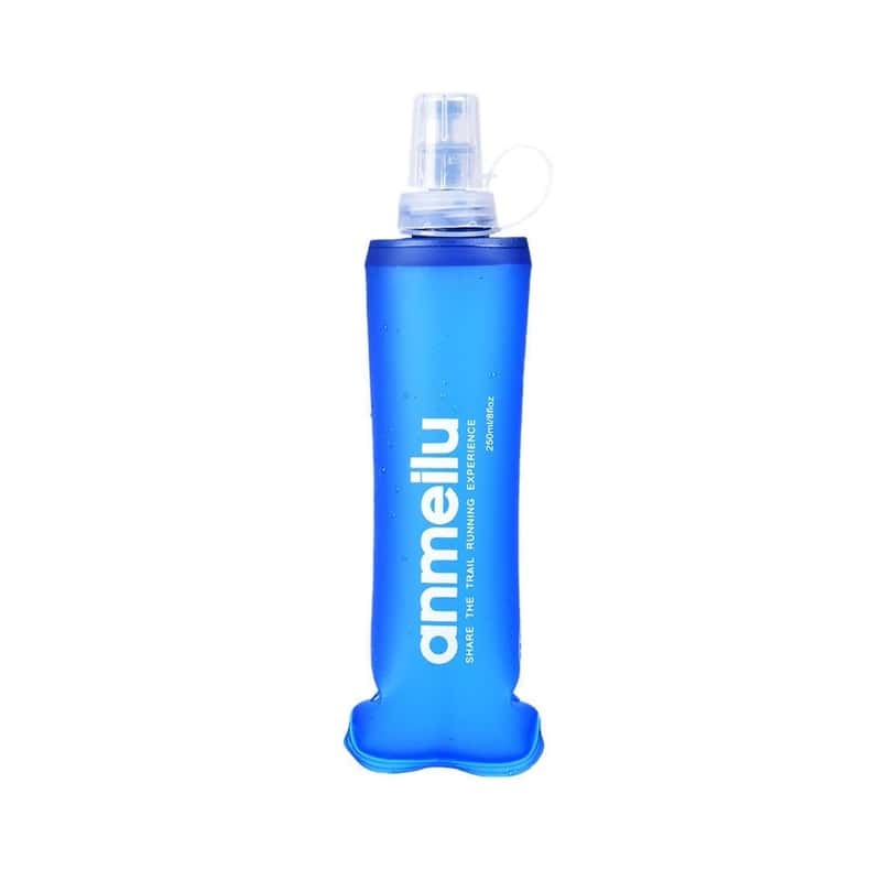 250ml) Trinkblase Faltbare Wasserbeutel Flasche Blau