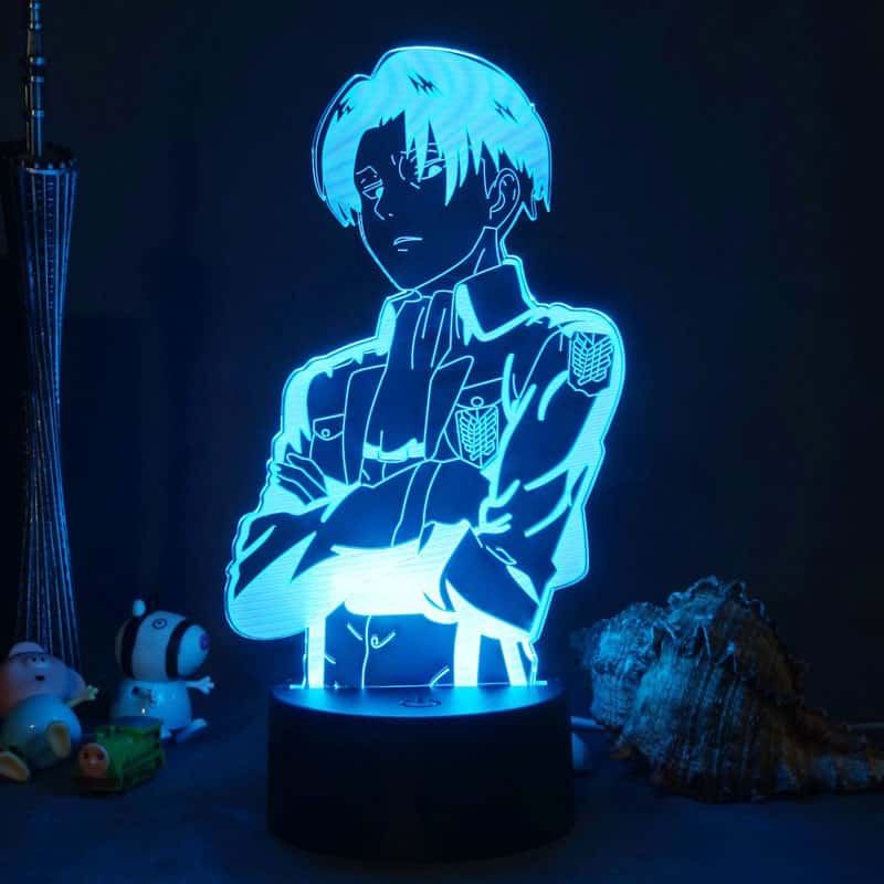 3D Anime LED Acryl Lampe Nachtlicht USB Deko Levi
