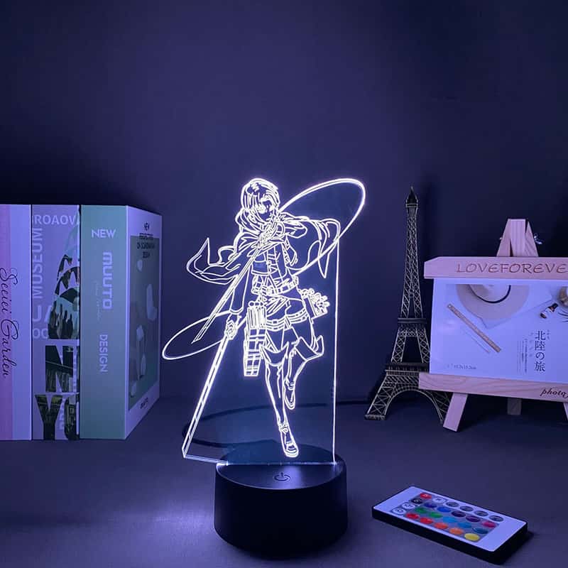 3D Anime LED Lampe Nachtlicht Deko USB Lampe Levi