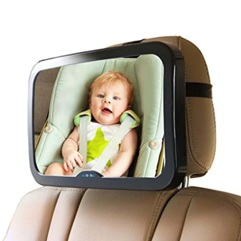 Bruchsicherer Acryl Rücksitzspiegel Baby 24.5x17.5cm