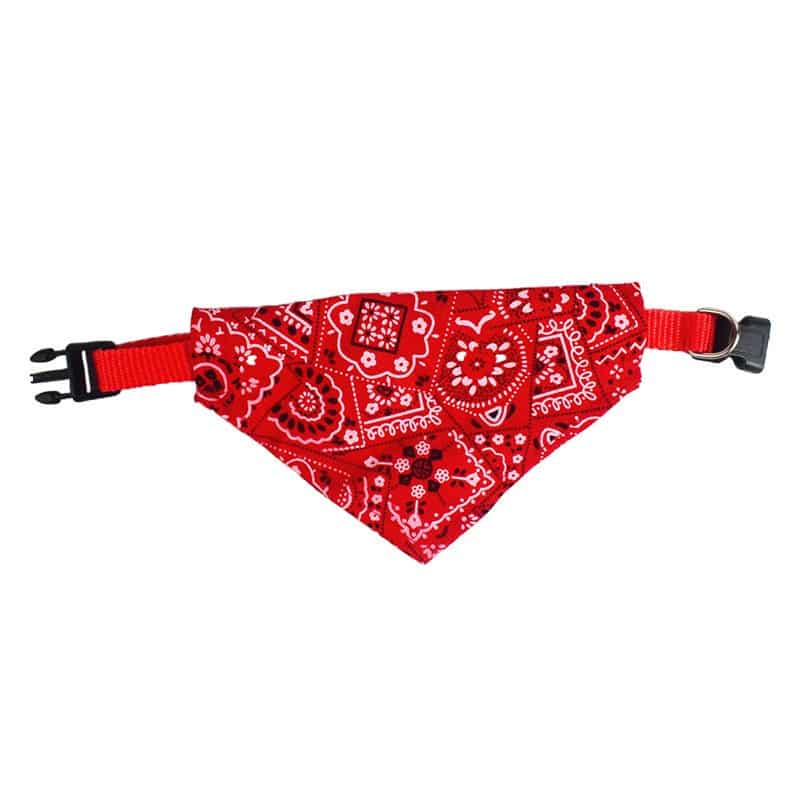 Hunde Bandana Personalisierbar - Pfoten Motiv Halstuch Für Hunde One Size