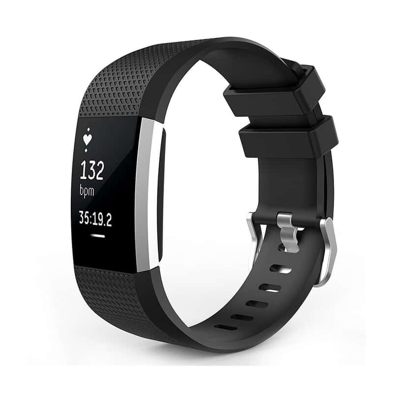 Fitbit Charge HR Fitnesstracker Aktivitätstracker Schwarz  L Ohne Ladekabel 