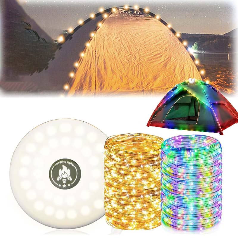 10m 2in1 LED Outdoor Lampe USB Lichterkette Tragbar