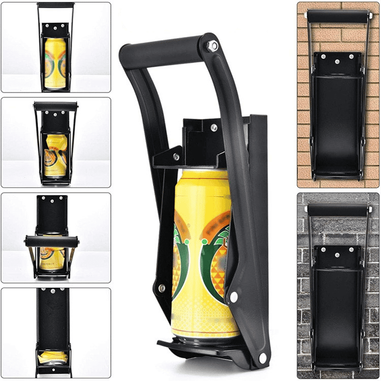 CANCRUSH Dosenpresse Mit Flaschenöffner - Metall Dosenzerkleinerer Für Recycling