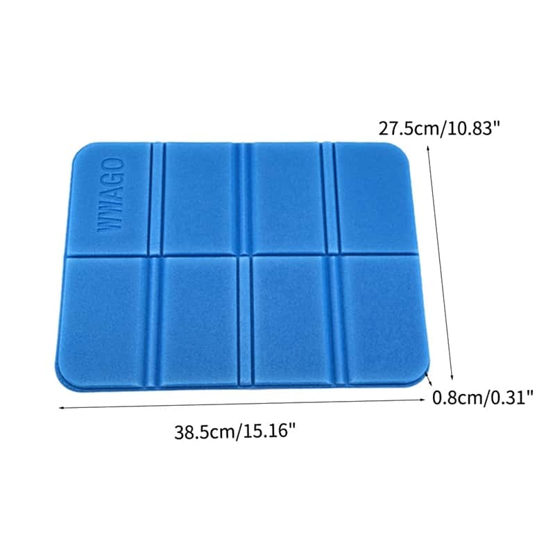 Faltbares Portables Outdoor Sitz Kissen Pad in Blau