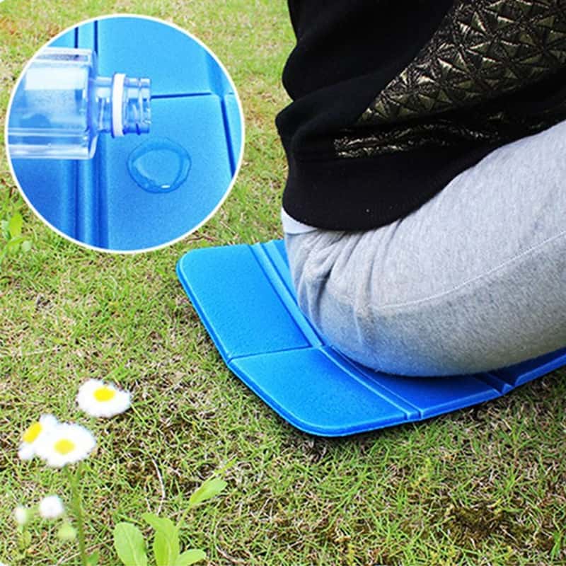 Faltbares Portables Outdoor Sitz Kissen Pad in Blau