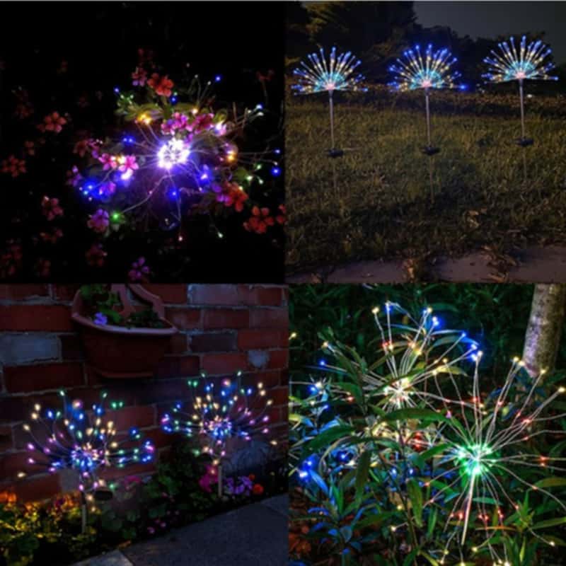 Blumen Strauss LED Solar Lampe Outdoor Gartenleuchte
