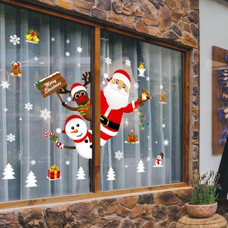 Fenster Aufkleber Sticker Folie Merry Christmas