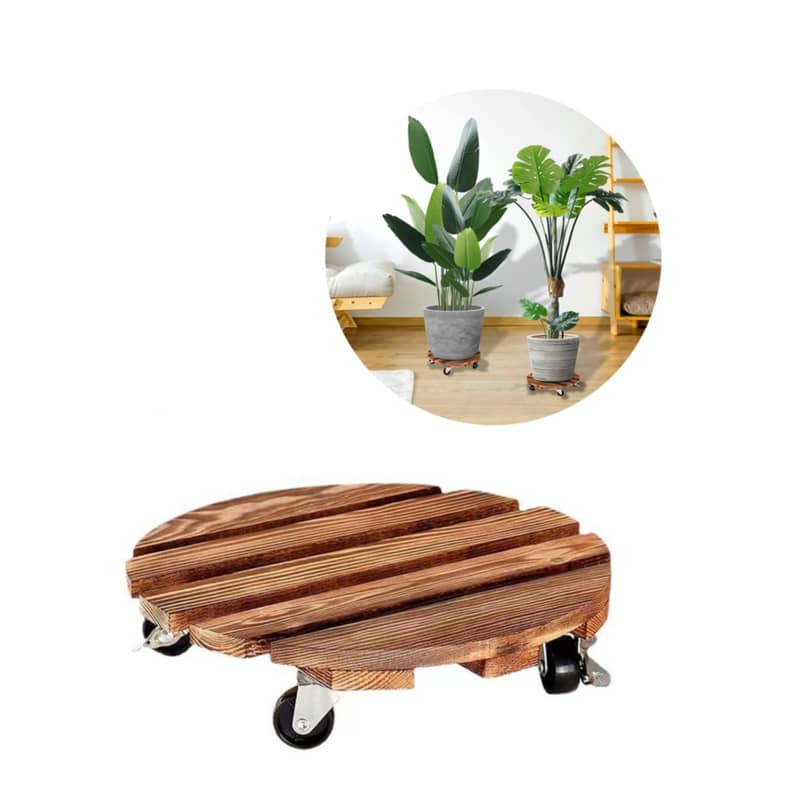 Ø30cm) Blumentopf Rollen Untersetzer mit 4 Rädern