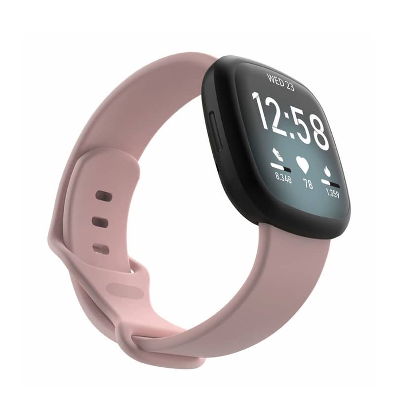 Fitbit Versa 3 / Sense Lederband - Rosa - 123watches B.V.