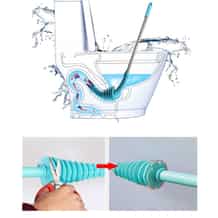 Flexible Abflussbürste 167cm - Doppelseitig Mit Strohhalm-Reiniger
