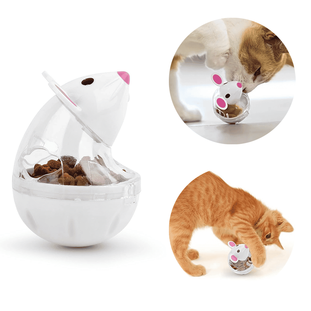 Pixi Snackspender Für Katzen - Selbstaufrichtender Futterspender Im Hahnen-Design