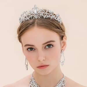 Prinzessin Diadem Stirnband Mit Strass – Für Hochzeit, Braut Oder Festliche Anlässe