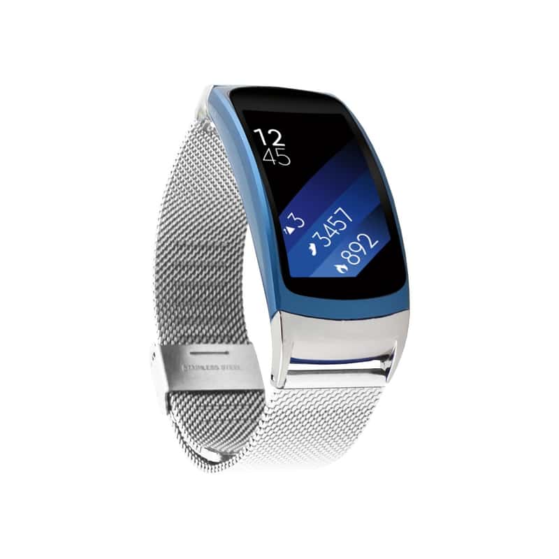 Ampère Is aan het huilen Egypte Samsung Gear Fit 2 Edelstahl Armband Silber