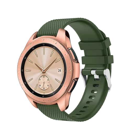 Samsung Galaxy Watch 42mm Silikon Armband in Grun