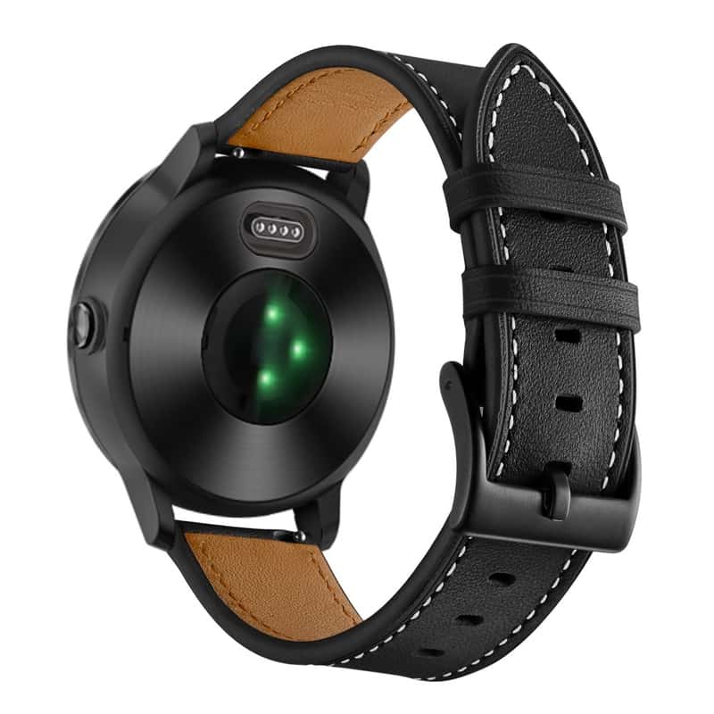 Show you listen exhibition Garmin Vivoactive 3 Echtleder Armband Schwarz