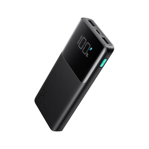 Joyroom - (25W) 10000mAh Dual USB A / USB C Powerbank Power Delivery Ladegerät (JR-PBF20) - Schwarz - Bild 2