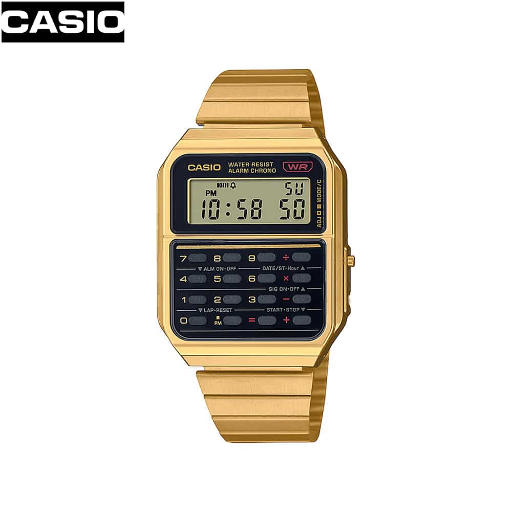Vintage Eckige Digitaluhr Casio Taschenrechner Casio Uhr Digital