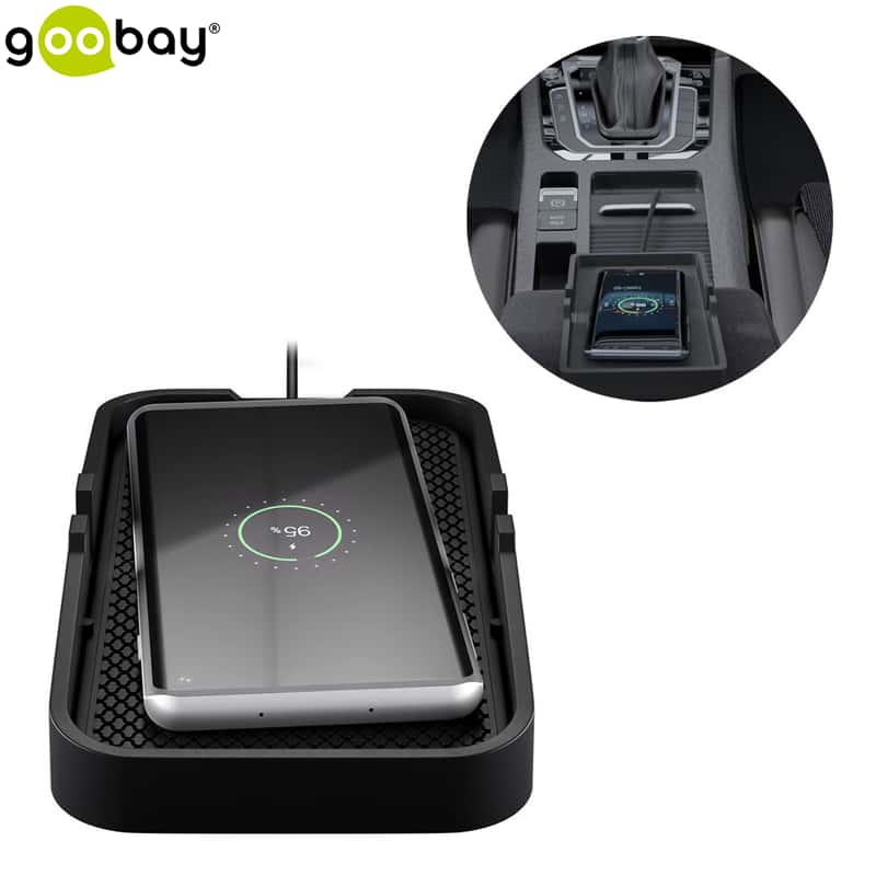 Goobay 15W Qi Wireless Auto Charger Pad Ladestation