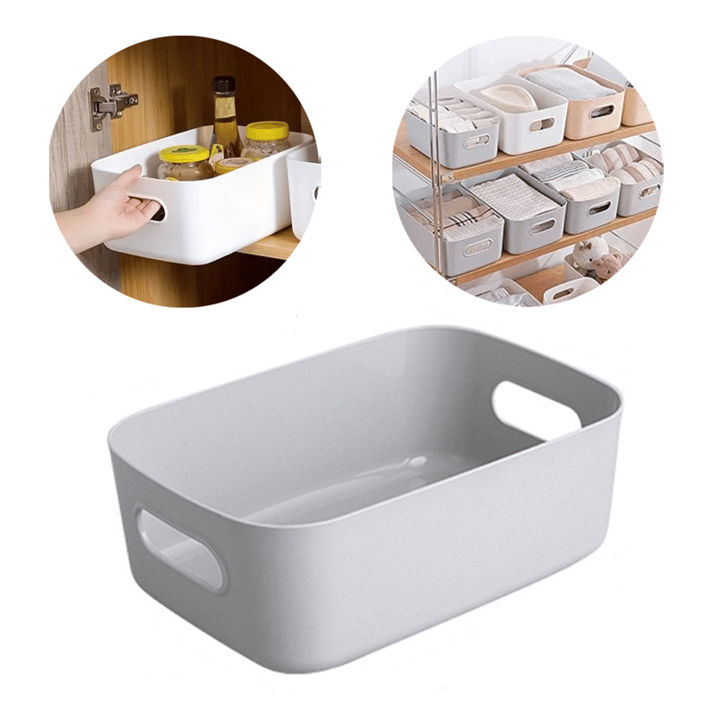 Home Organizer Box Deko Aufbewahrungs Behälter Grau
