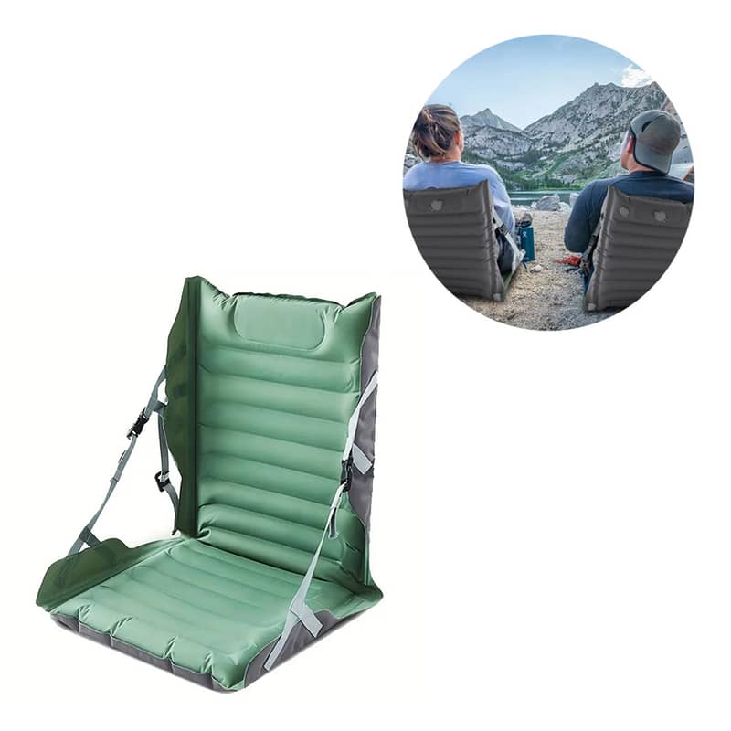 Aufblasbarer Outdoor Sitz Camping Stuhl Grün