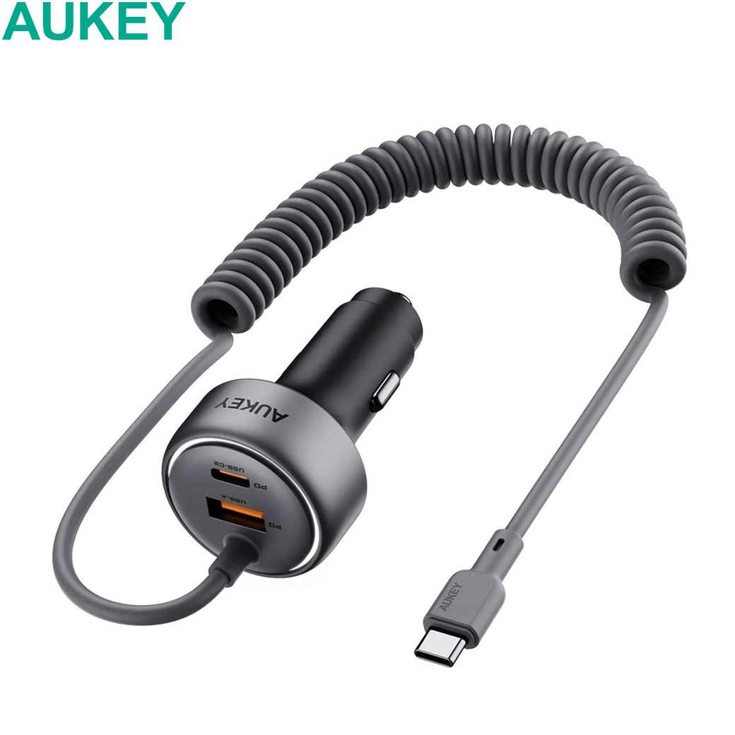 Aukey 75W Pathfinder Sling USB C A Auto Ladegerät