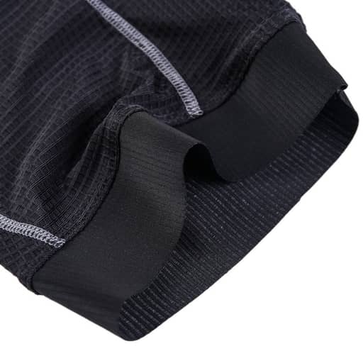 (Gr. M) Gepolsterte Herren Fahrrad Hose Gel Polster (Taille 68cm) - Schwarz / Grau - Bild 1