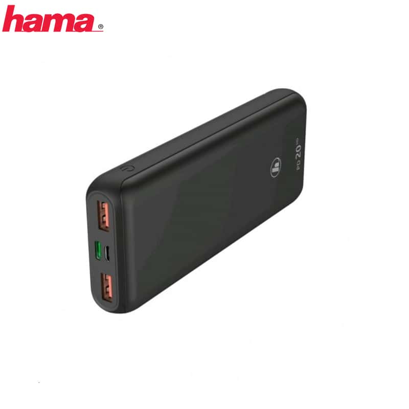 Hama (74W) 20000mAh USB C/ Dual USB A Power Bank