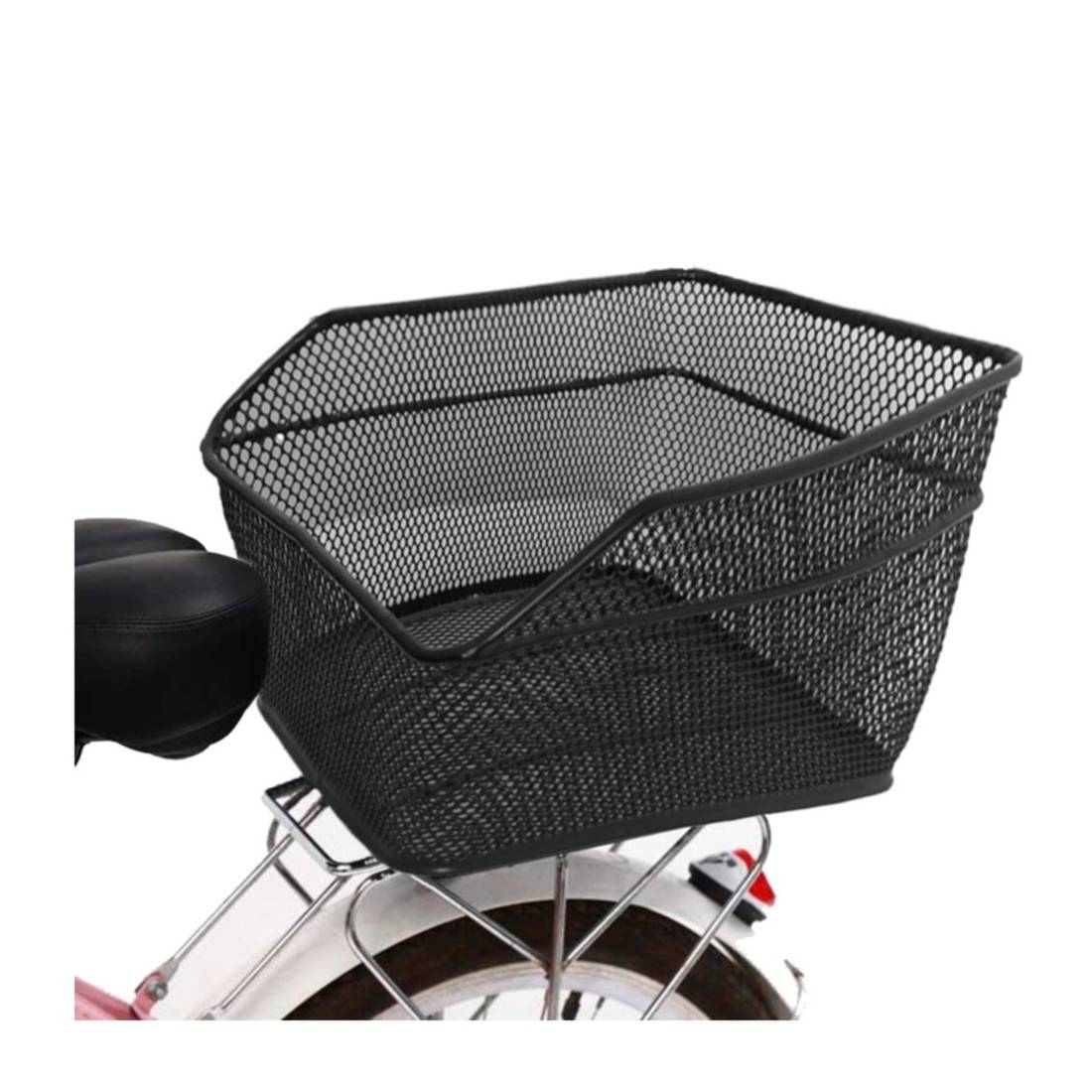 Panier Vélo Arrière Relaxdays - 19x41x30 Cm - Noir - Pour Porte-Bagages